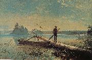 Winslow Homer Morning on the lake painting
